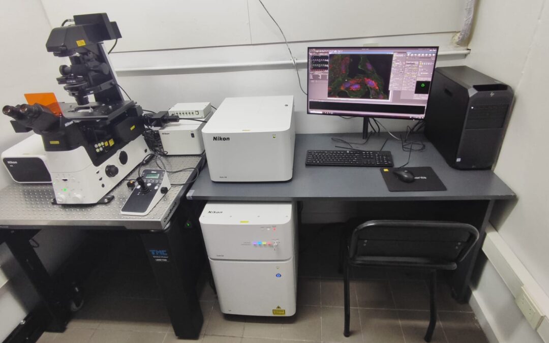 Nueva instalación de un sistema de microscopía confocal Nikon AX en el CEDIE